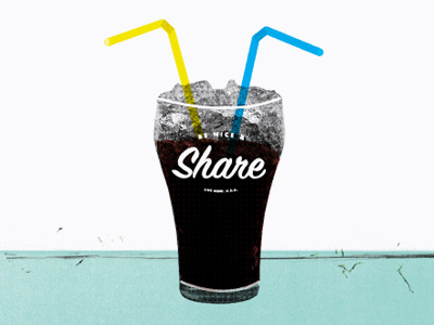 Live Now drink glass ice illustration live now share soda straw straws texture type
