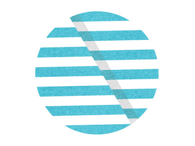 Luna circle concept logo shadow stripes texture