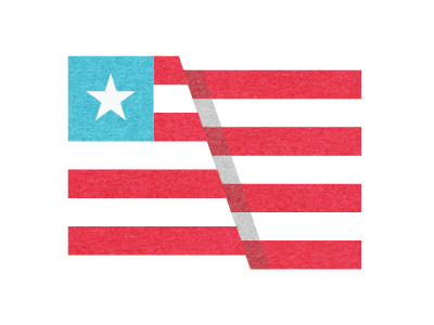 Divided concept flag logo star stripes