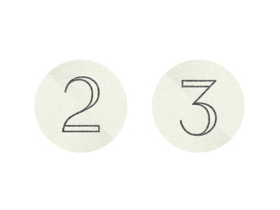 Two, Three. numbers