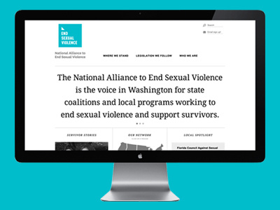 endsexualviolence.org interactive nonprofit type web web fonts website