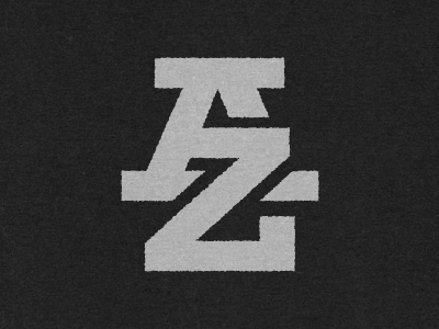 A.Z. concept logo monogram texture type