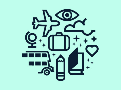Éducatours education icon logo travel