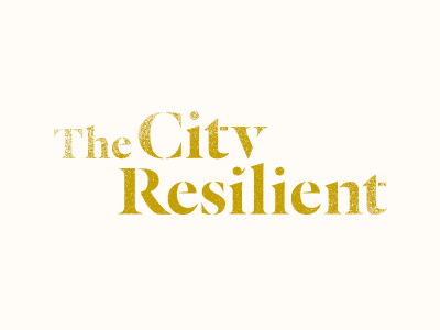 The City Resilient branding city identity logo logotype texture type