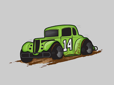 Legends car car dirt final illustrator mud race racecar t shirt track vector