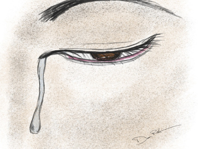 TEARS DON'T FALL art brush bulletformyvalentine cry illustration photoshop tears