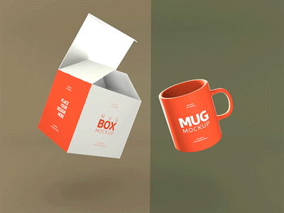3D Mug Mock Up 3d animation after effects animation branding design icon illustration logo mockup ui vector