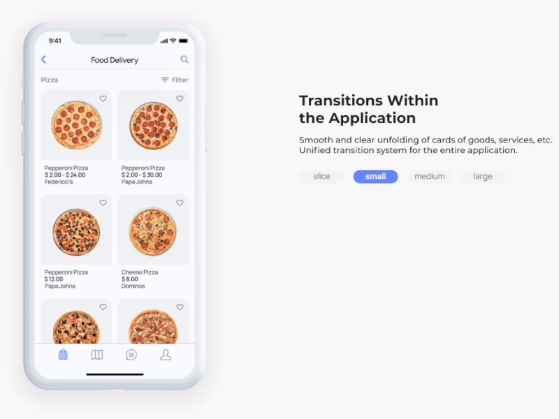 Ux/Ui OneWay App Design branding food app ux ui web design