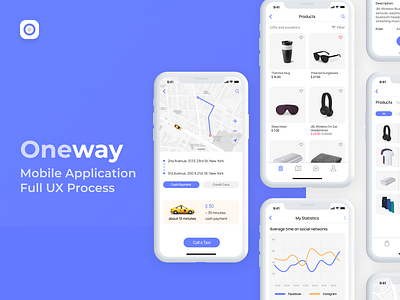 Ux/Ui OneWay App Design branding ux ui uxuidesign web design