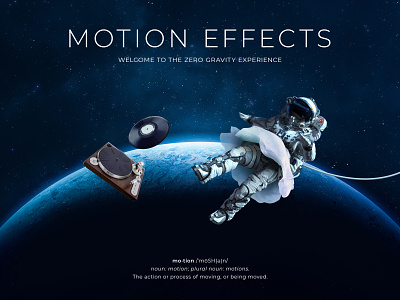 Elementor Motion Effect Page Design ballet collage design elementor gravity illustration motioneffect music pagebuilder space web website website design