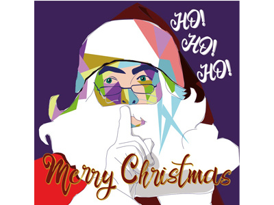 Christmas vector art Santa Claus WPAP christmast santa claus vector art vector artwork wpap