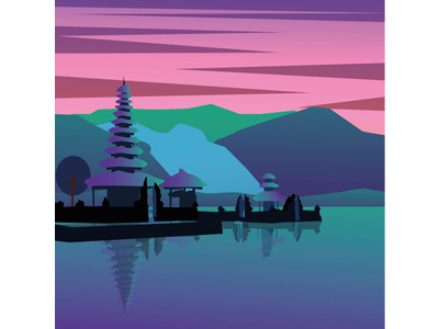 Bali temple bali indonesia temple travel vector art vector artwork