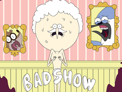"Bad Show, Very Bad Show" illustrator regular show threadless vector