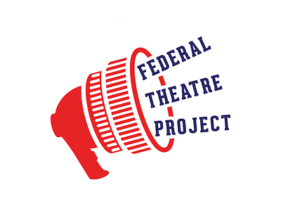 Federal Theatre Project Logo illustrator logo vector