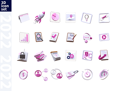 3d icon set