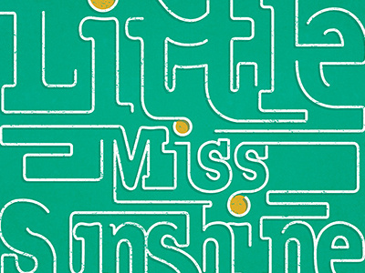 Little Miss Sunshine (poster redesign) movie poster typography