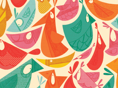 Bird Pattern birds colorful design illustration pattern shape