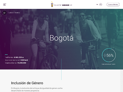 Transport Gender Lab app design ui ux web