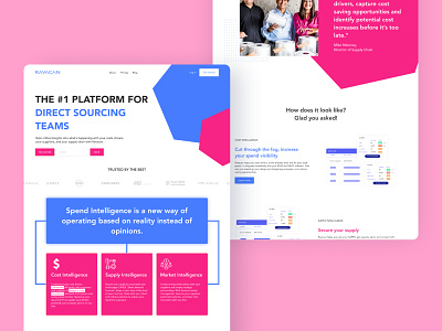 RAVACAN - sourcing and supply operations site branding design figma homepage material design redesign ui ux ux ui design