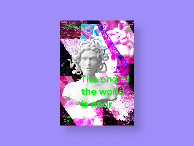 The end of the world is near | VISION™ 01 - 2020 art art direction grunge illustration photoshop photoshop art poster poster a day poster art poster design