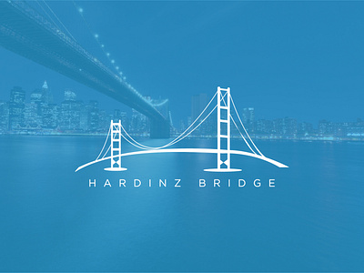Hardinz bridge brand brand identity branding bridge logo business logo creative custom flat logo minimal professional logo unique