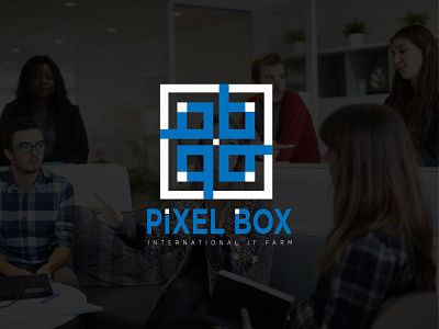 Pixel Box IT Farm brand identity business logo creative design custom flat logo design minimal minimalist logo design modern professional logo unique vector