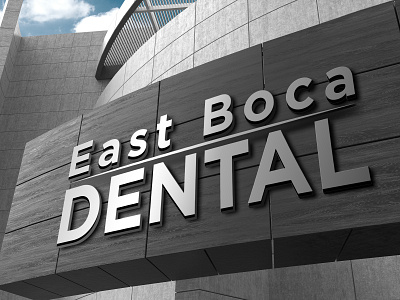 East Boca branding design flat logo minimal vector