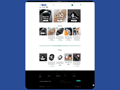 March Watches: Home Page design homepage simple web webdesign website white