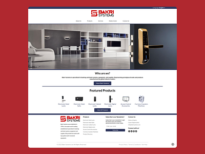 Bakri Systems: Homepage homepage simple web webdesign website white