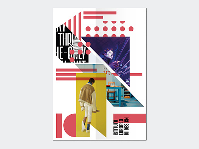 Istituto Europeo di Design - New communication material branding brochure education flyer geometric graphic graphic design poster print design school shapes