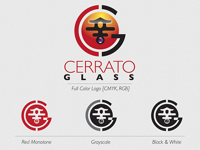 Cerrato Glass Brand ID branding design graphic design illustration logo typography vector