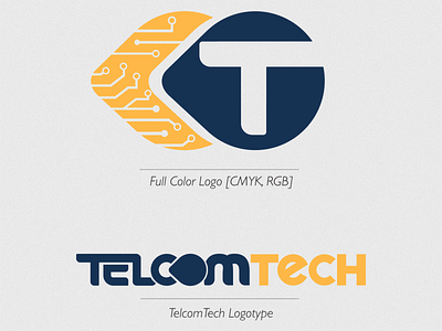 TelcomTech Brand ID branding design graphic design illustration logo vector