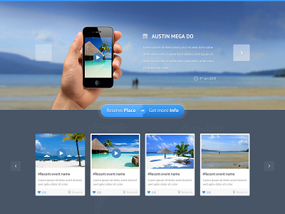 Traveling event listing website blue blue website cool even listing event tour travel travel app travel event travel website travelling wordpress