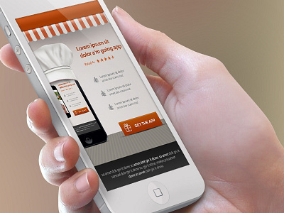 recipe app promotional page app farhan flat flat iphone 5 ios iphone 5 muhammad farhan promotional page psd recipe restaurant