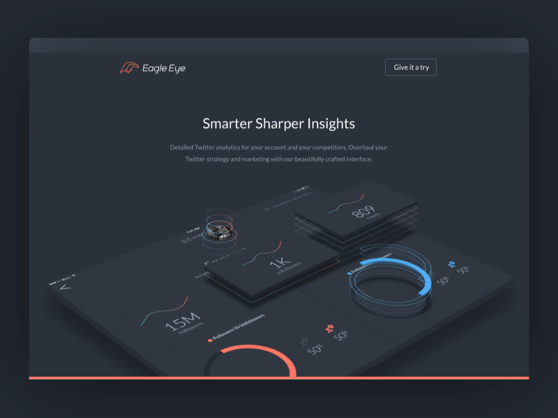 Landing Page for Stats (Analytics for Twitter&amp;Instagram ...
