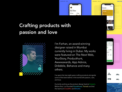 Portfolio - Farhan Razak case study lp portfolio portfolio design product site ui ux web design website