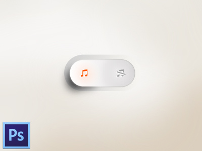 Freebie - Switch [minimal stuff] button inspiration minimal music off on on or off orange switch ui