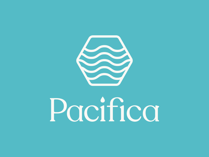 Pacifica Logo and Brand Colors brand branding cbd color palette design logo