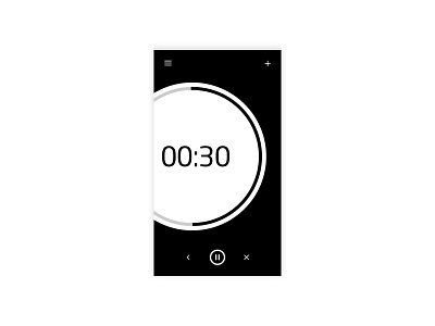 Countdown Timer app design daily ui 014 daily ui challenge minimalist stopwatch timer uidesign