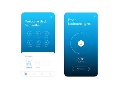 Monitoring Dashboard clean ui design daily ui 021 daily ui challenge dashboard home app smart app smarthome