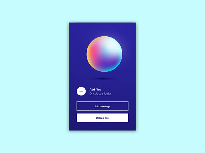 File upload clean ui daily ui 031 daily ui challenge file upload gradient gradient color gradient design minimalist transfer file upload web design