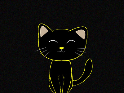 Black Cat B adobe illustrator art cartoon illustration design illustration illustrator