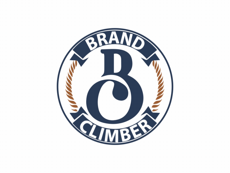 Brand Climber Logo Animation 2d animation ae after effects after effects animation animation gif logo animation logos looping gif