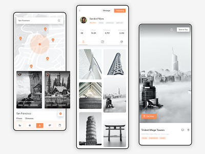 DoSee ~ Discover & Find Experiences App 🗽 app design branding color color interface discover discovery experience grayscale mobile mobile app mobile ui travel travel app traveling ui ux