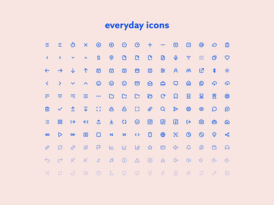 everyday icons icon icon set icons