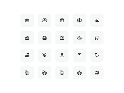 Equipment icons