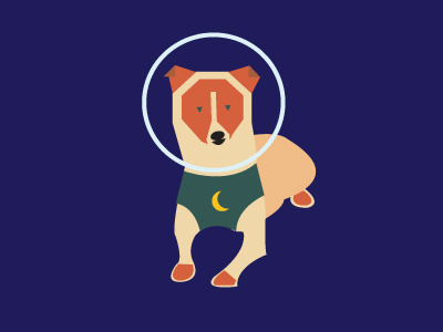 Laika Space Dog dog space laika flat