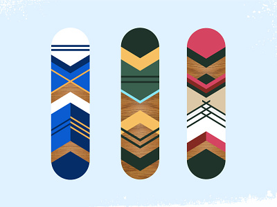 I iz snowboards? color illustration pattern snowboard