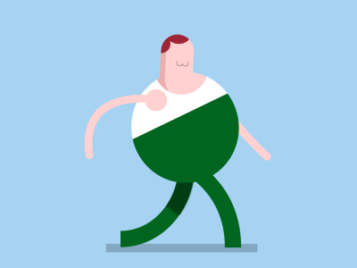 The Fat Man and His Buttchin animation family guy fat man illustration skillshare vector
