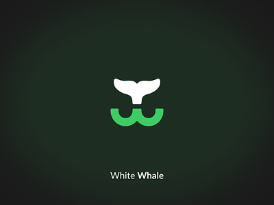 White Whale - Logotype design branding concept design gradient illustration logo vector